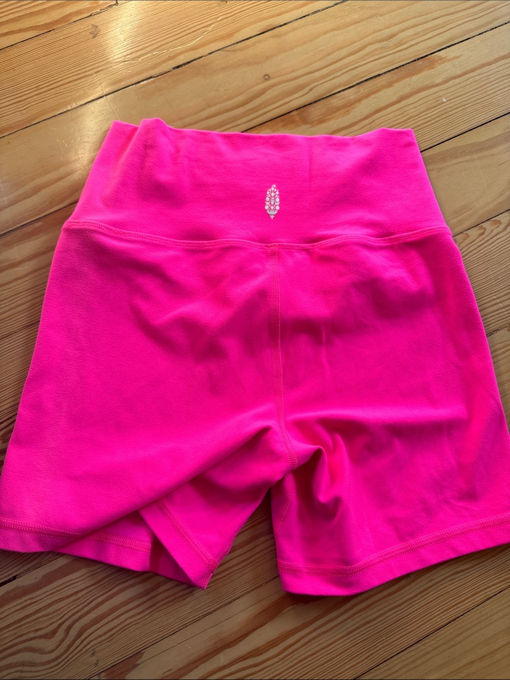 Free People Movement Hot Pink Biker Shorts - Picture 2 of 2